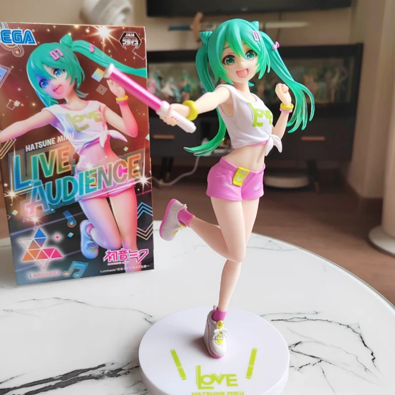 

In Stock Original Sega Luminasta Hatsune Miku Vocaloid Concert Support 20cm Pvc Anime Figure Action Figures Model Toys
