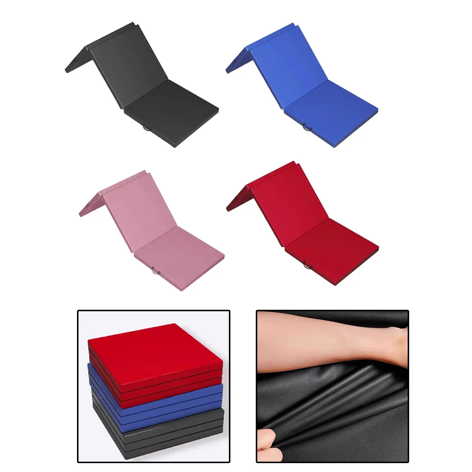 Folding Exercise Mat Foldable Yoga Mat Multifunctional 6'x2'x 2