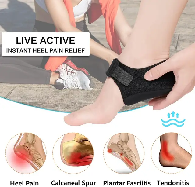 Plantar Fasciitis Gel Heel Protectors for Women & Men Heel Inserts Pads Support Cushion Achilles Tendonitis Dry Cracked Heell 5