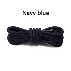 Durable Polyester Classic Round Shoelaces for Sneakers and Boots - Various Lengths, 1 Pair with Free Shipping (Navy blue)