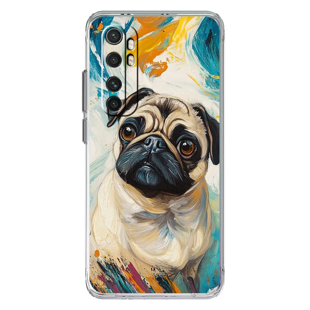 Animal Black Pug Close-Up TPU Phone Case