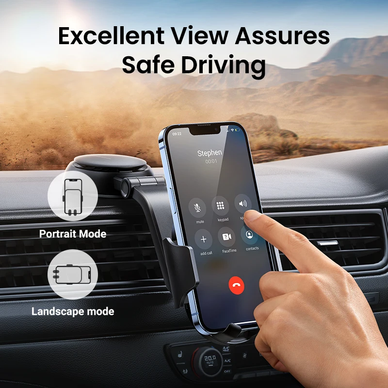 UGREEN Car Phone Holder Stand Gravity Dashboard Phone Holder Mobile Phone Support Universal For iPhone 14 13 12 Xiaomi Samsung