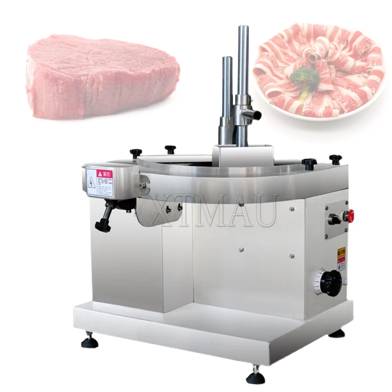 

Automatic Electric Fresh Meat Slicer Machine Commercial Vegetable Cutter Cucumber Ham Sausage Slicing Machine