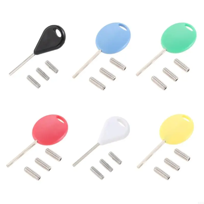 Universals Surfboard Fin Hexagon Key with Screws Surfing Board Surfboard Fin Key for Surfs Board Wakeboard Longboards
