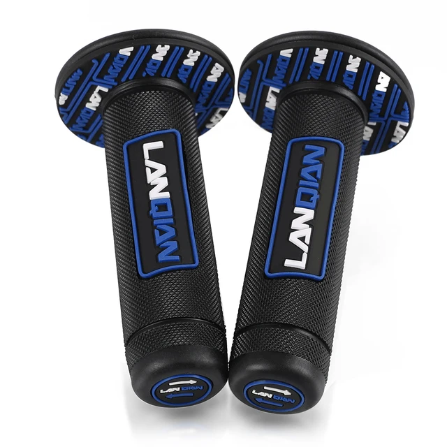 Dirt Bike Handle Bar For Yamaha TTR TW TY WR XG XT XTZ YFZ YZ 125 200 225 230 250 400 426 450 600 F R/X Z X 22MM Hand Grip COVER blue