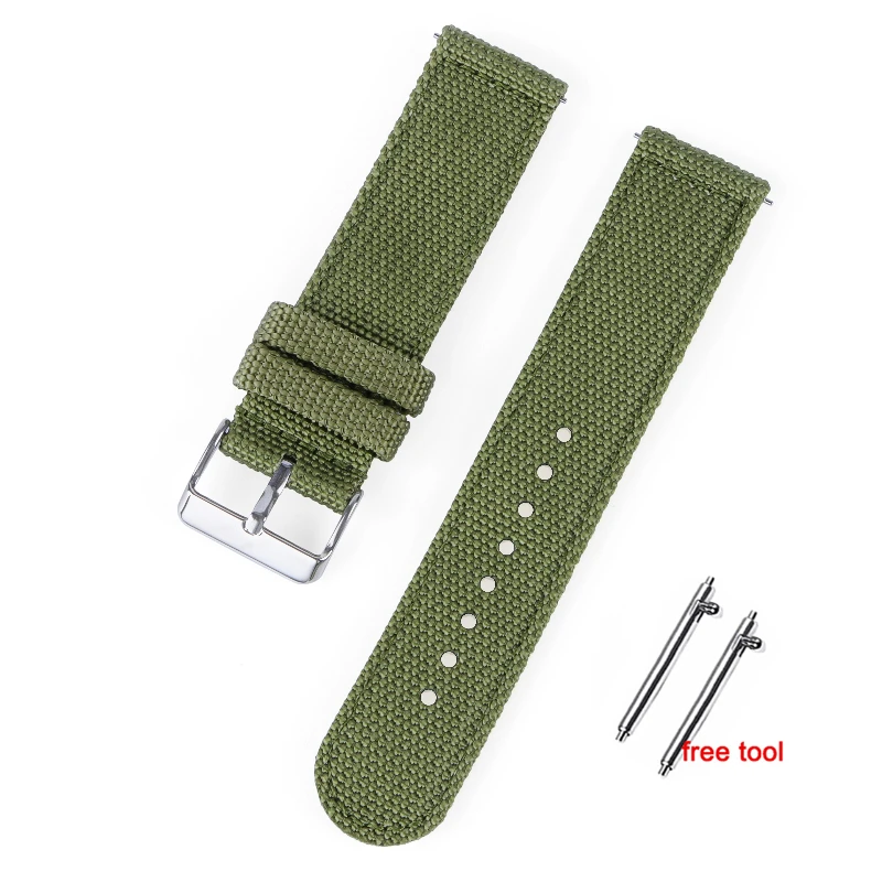 Universal Nylon Canvas Quick Release Watch Band - Sporty Replacement Strap