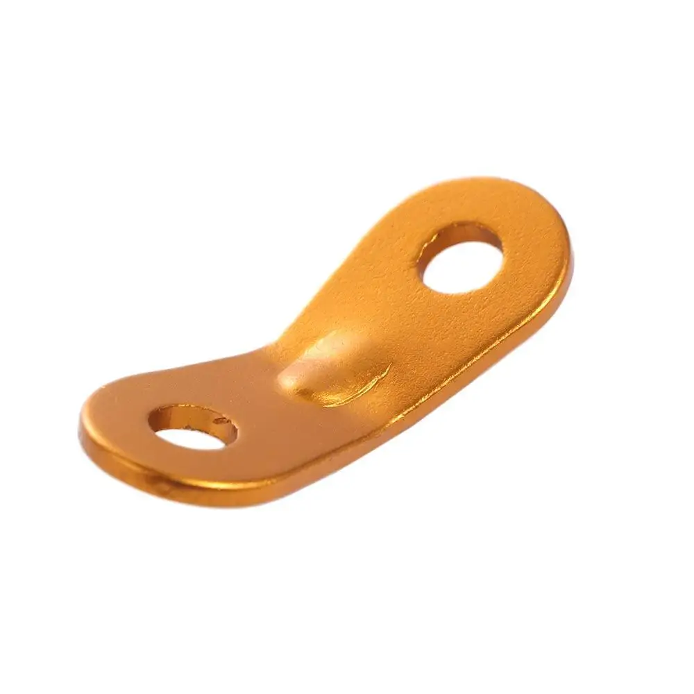 10 Stück Zelts eil spanner aus Aluminium legierung Camping rutsch feste Kabel verschluss schnallen Doppel löcher Winds eil Erdnuss stopper – Detail 4