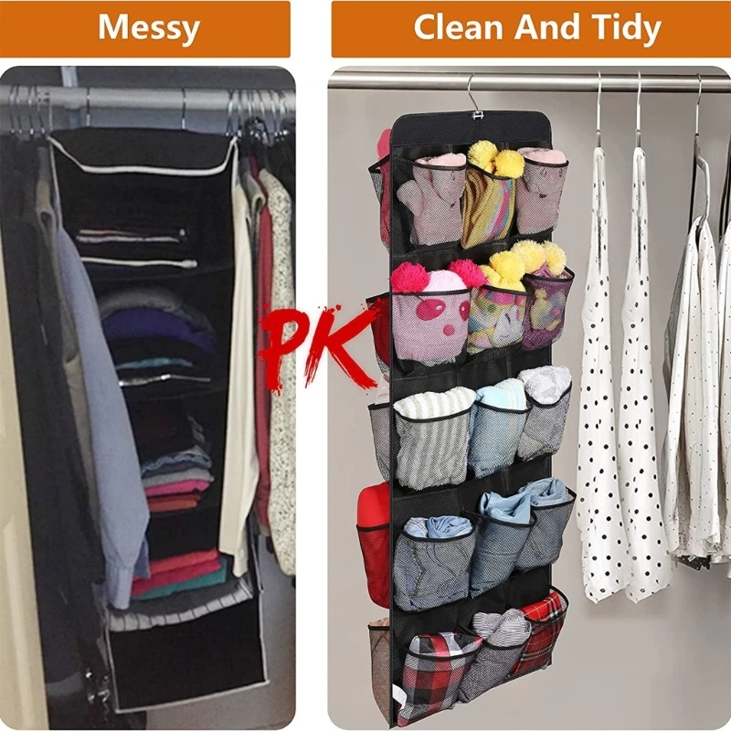 Mesh Pocket Shoe Holder 30 Pocket Door Shelf Over The Door Cloth Box Dropship 4