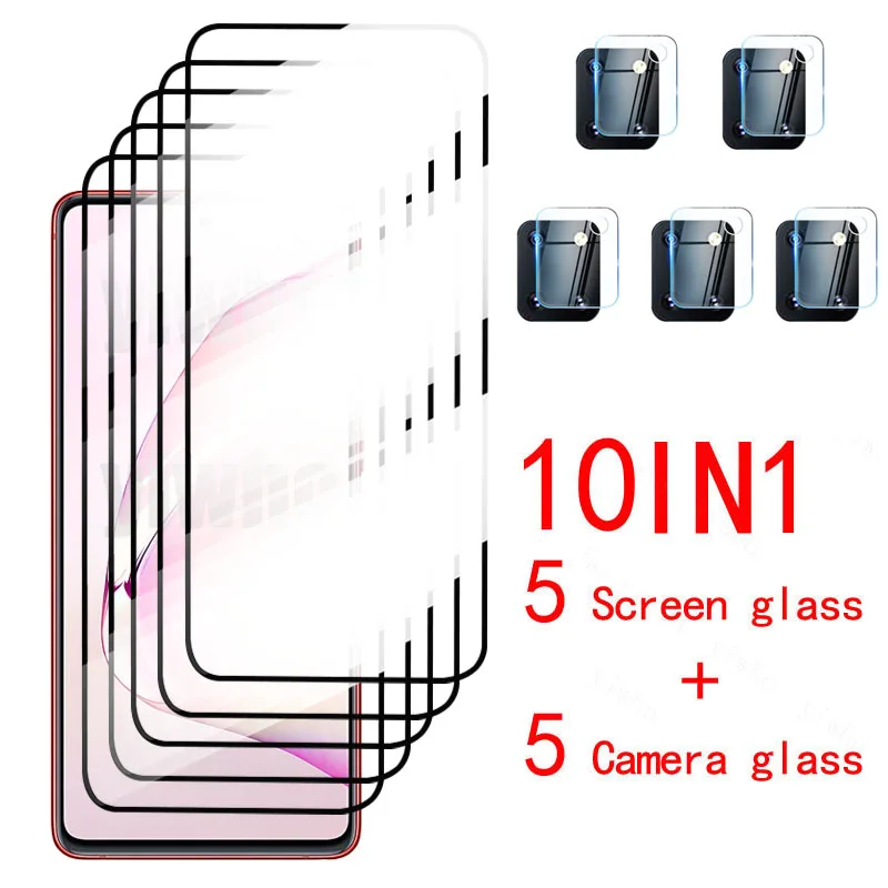 

Camera Tempered Glass For Samsung Galaxy Note10 Note 10 S10 lite 10lite S10lite Protection Film HD Shield Sklo Light Full Cover