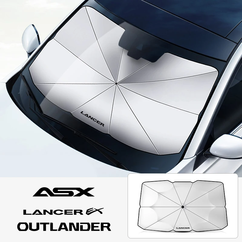 

Car Sun Shade Protector Parasol For Mitsubishi Outlander Lancer 9 EX ASX Pajero L200 Colt Eclipse Ralliart Triton Delica 2019