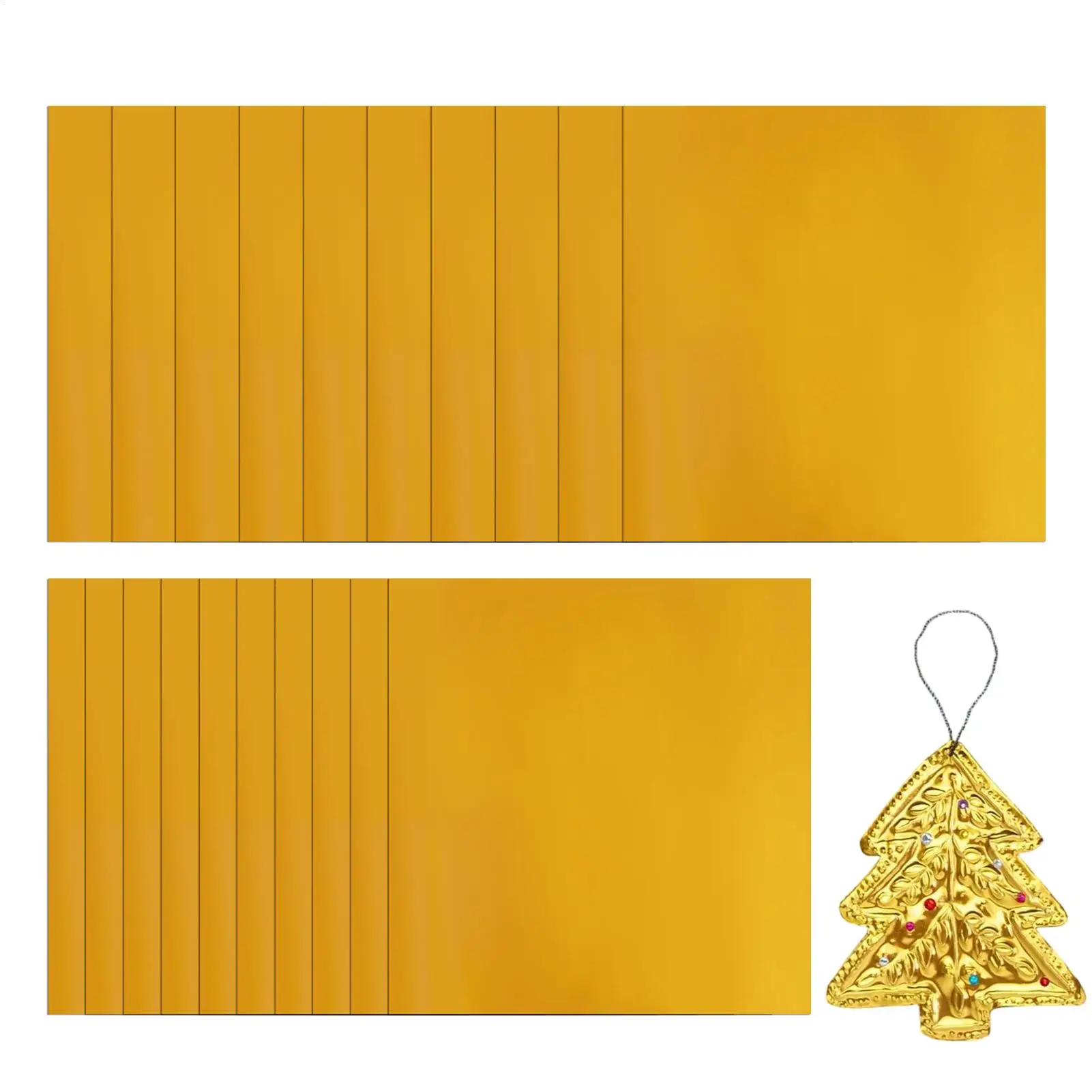 Premium Gold Embossed Aluminum Foil Sheets – 20-Piece Set for Crafting, Painting, and Engraving