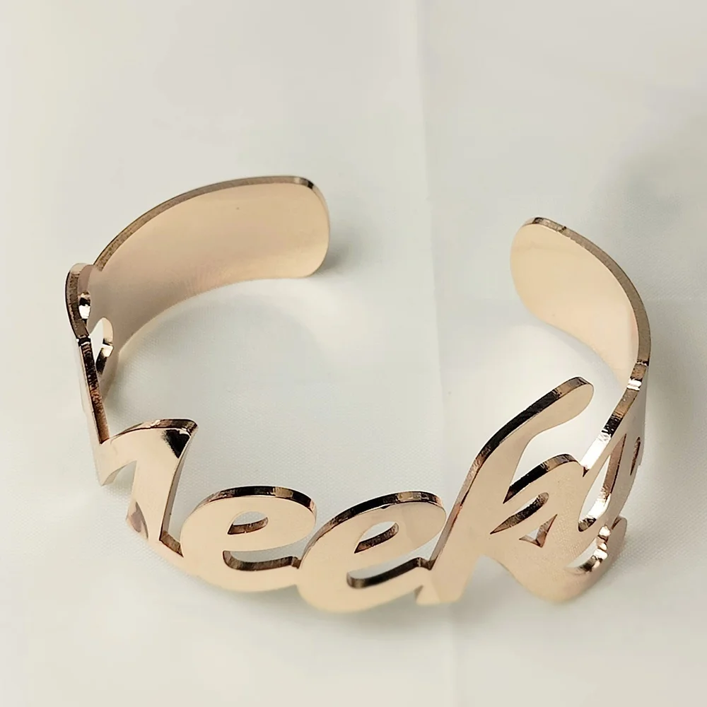 Custom Name Bracelet Personalized Bracelet For Women  Adjustable Stainless Steel Punk Bracelet  Ladies Jewelry Girlfriend Gift