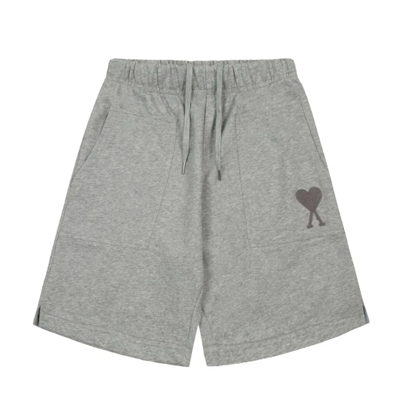 Summer New Heart-Shaped Embroidery shorts Men Women shorts Top Quality Fashion Cotton shorts
