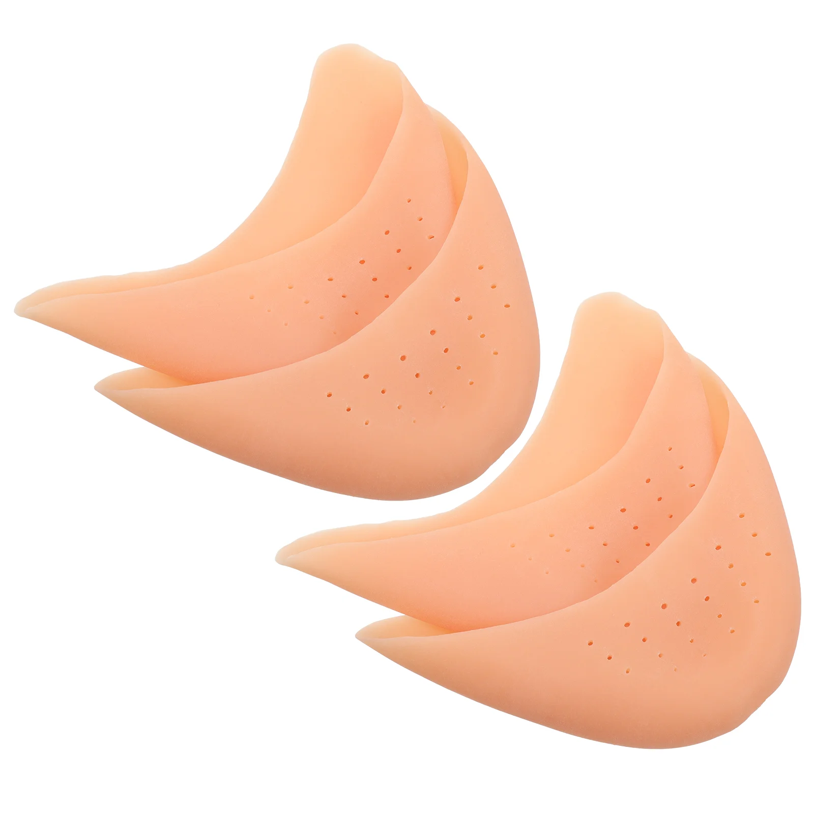 

2 Pairs Pointe Shoe Toe Pads Supple Foot Protector Pointe Shoe Toe Pouch Toe Caps for High Heels
