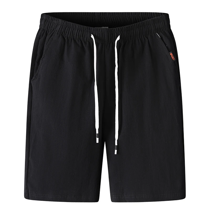 Summer Linen Shorts Men Casual Shorts Trunks Fitness Beach Shorts Man Breathable 100% Cotton Short Trousers 3