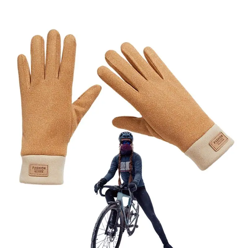 

Теплые зимние перчатки, теплые зимние перчатки для сенсорного экрана для женщин, теплые зимние велосипедные перчатки, ветрозащитные зимние перчатки