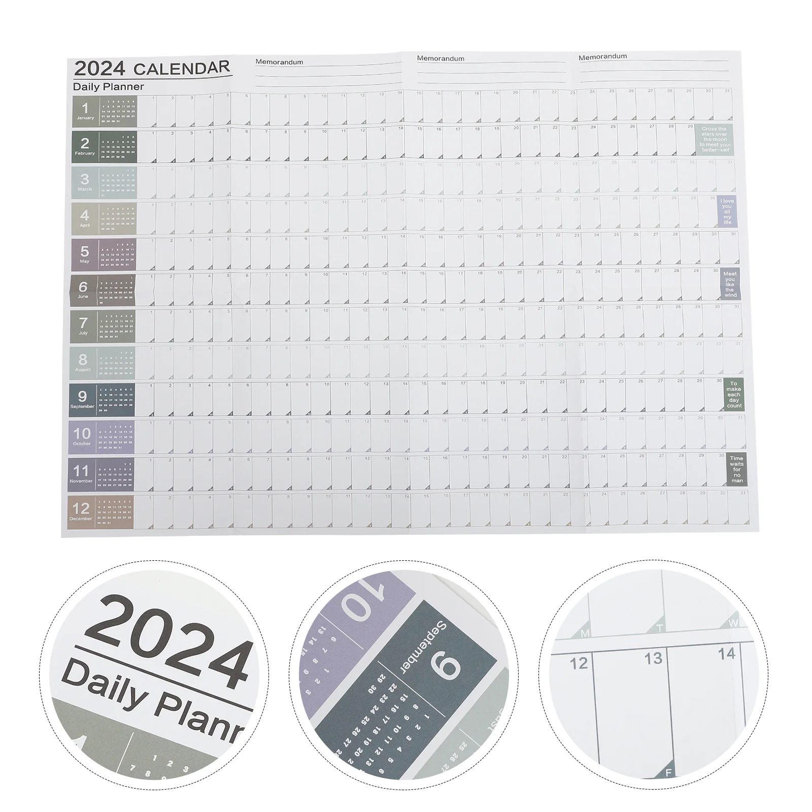 

Yearly Wall Hanging Calendar Planner Wall Calendar Daily Schedule Calendar Hanging Planner Office Schedule Planning Note