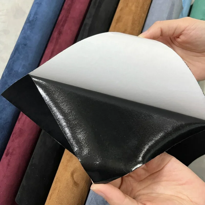 Adhesive Suede Fabric for Upholstery Renovation and Decor