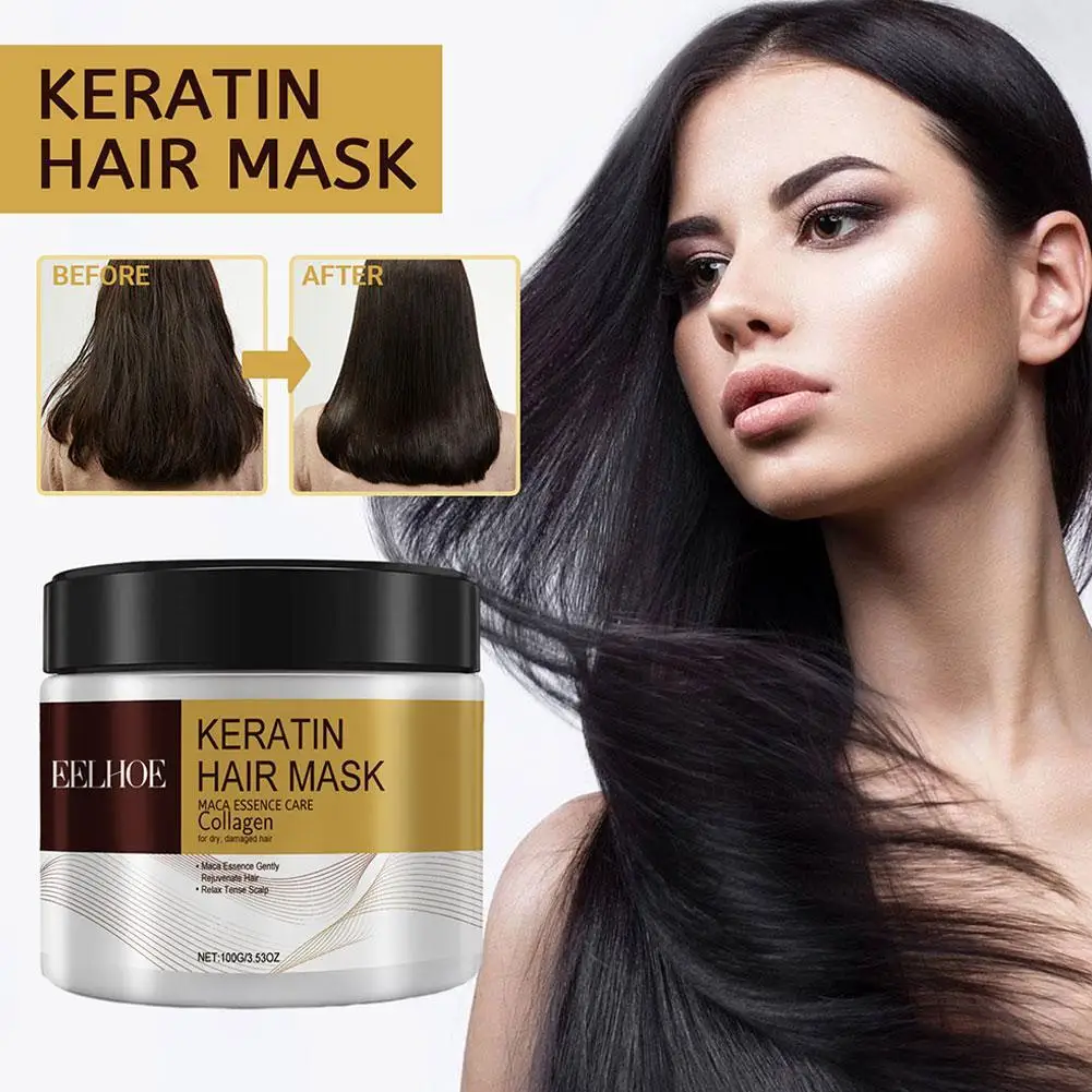 

Nourishing Moisturizing Hair Mask Anti Hair Loss Keratin Damaged Dry Repair Split End Treatment Scalp Smoothing Frizzy Hair Care