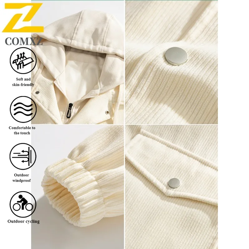 Men's American Workwear Hybrid Jacket Clamp two pieces Waterproof Windproof Outdoor Sport Coat Vintage Utility Winter Outerwear