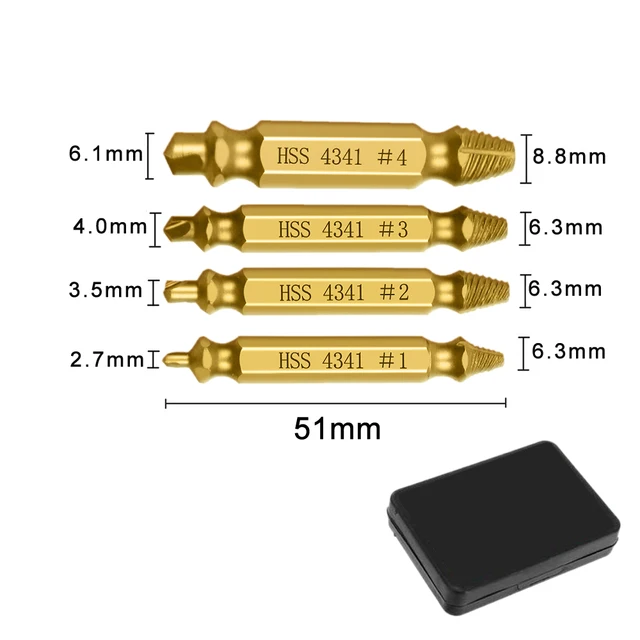 4PCS Gold with box