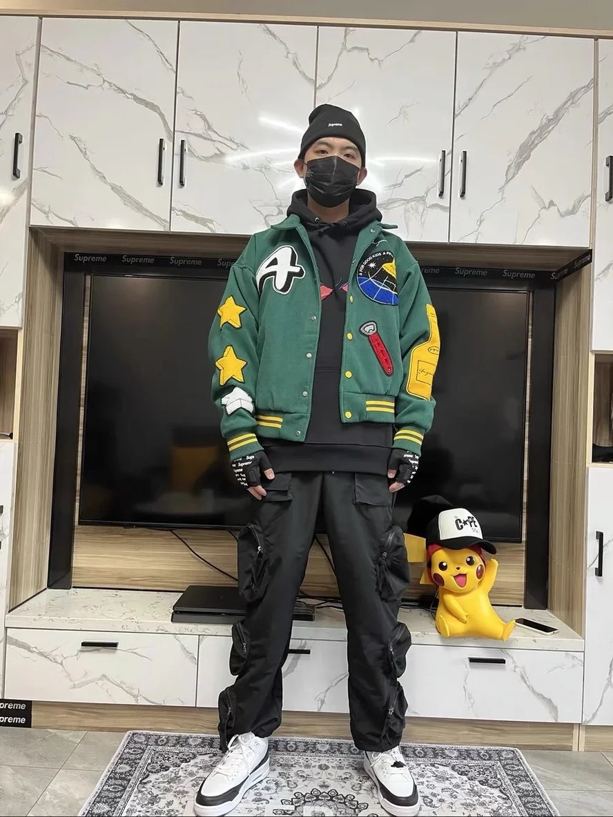 Clothing Travis Scott Green Cargo Pants Whoisjacov Cargo Pants