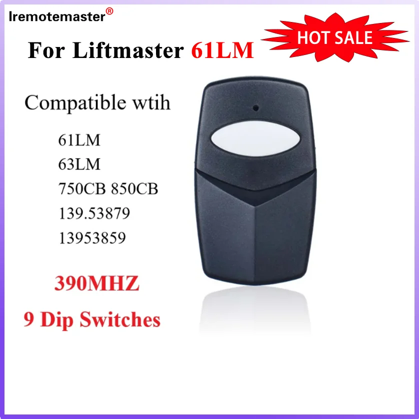 2 Garage Door Opener Remotes For LiftMaster 61LM 63LM 750CB 753CB – Visor Clip Style 9 thumbnail image