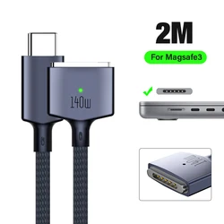 High - Power USB - C to Magnetic Fast Charging Cable with LED Indicator - 2m (Blue)