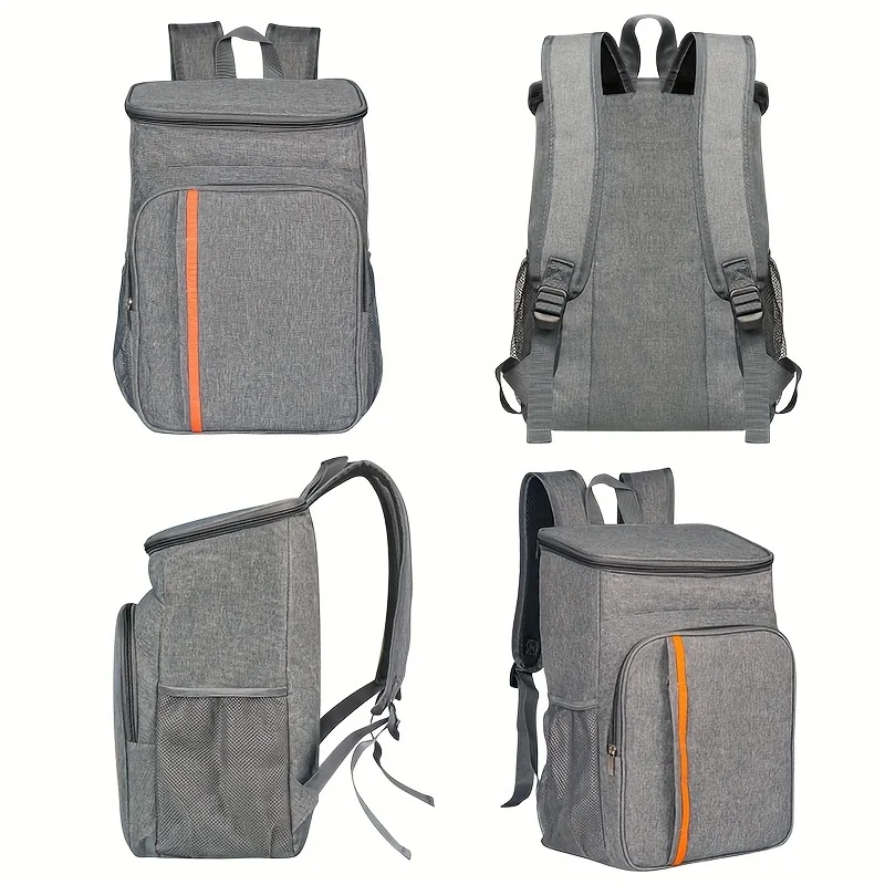 Backpack with large capacity insulation layer, suitable for outdoor camping and picnicking