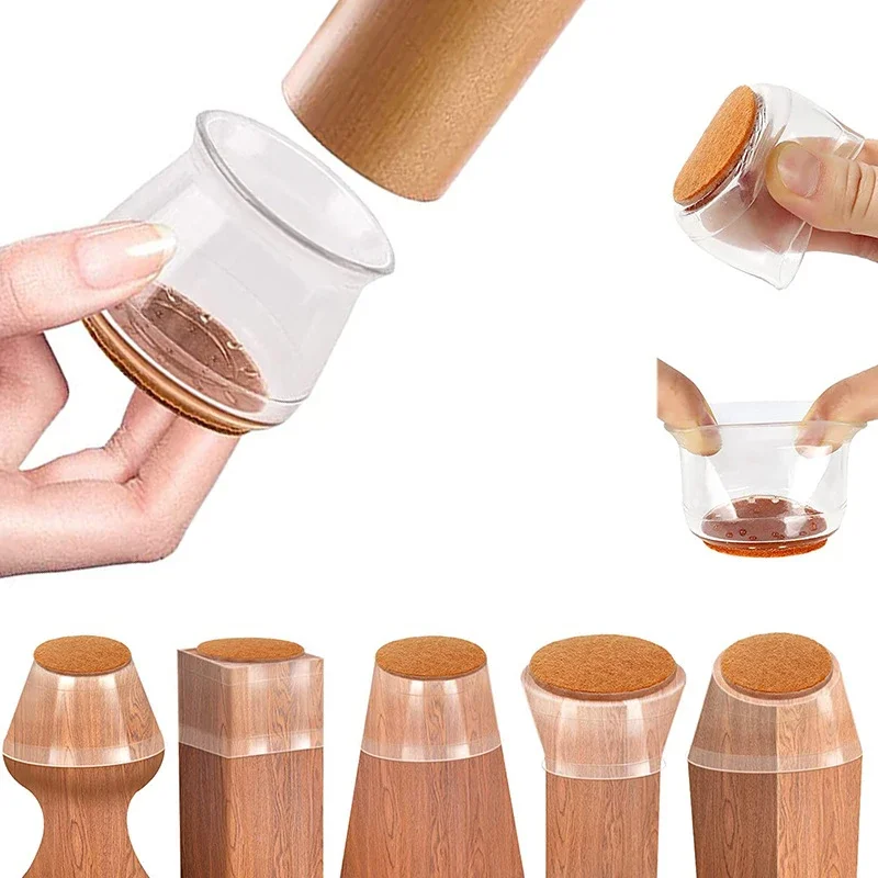 Furniture Glides Patio Chair Leg Covers 4/8/16Pcs Chair Leg Floor