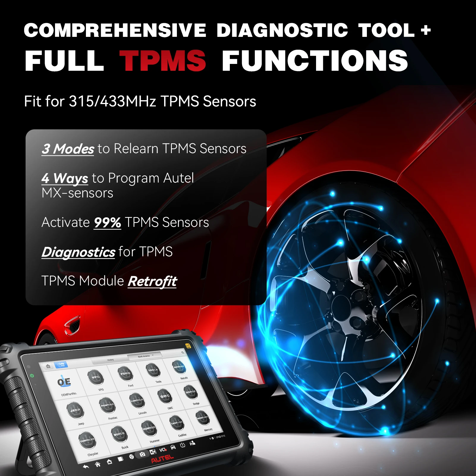 Autel MaxiCOM MK906 Pro-TS Equal to MaxiSys MS906 Pro TS + 21 Language –