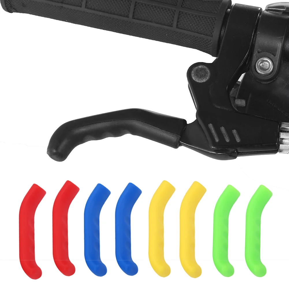 Bike Accessory 5 Colors Bike Brake Lever Cover Silicone Grips Anti Slip Waterproof Protector Cycling Accessory Brake Grips bike accessory bicycle grips