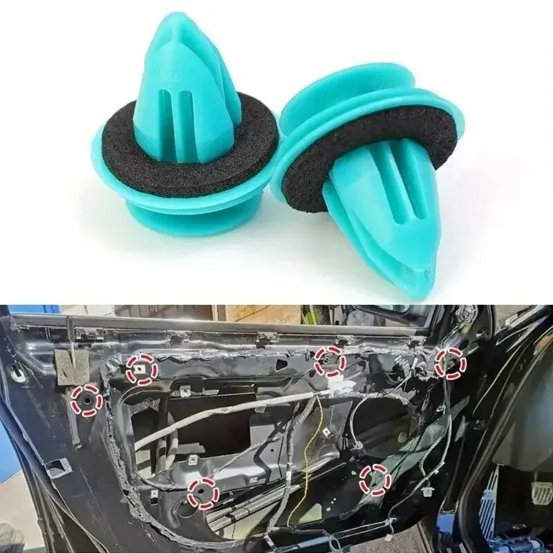 10/300PCS Auto Tür Panel Clip mit Dichtung Ring Auto Verschluss Niet Stoßstange Clip Retainer Auto Innen Halte zubehör – Detail 3