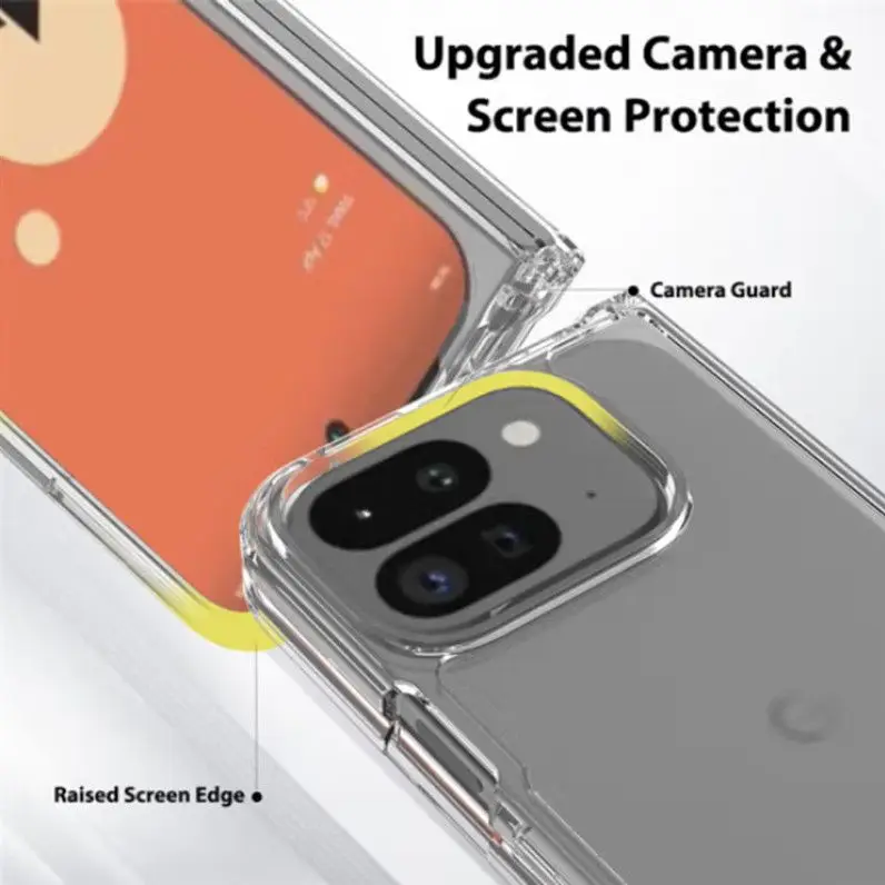 Transparent Magnetic Acrylic Drop-Proof Phone Case, Simple Design