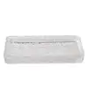 Hammered Glass Vanity Tray Organizer Clear Elegant Makeup Perfume Jewelry Cosmetic Storage Shower Bathroom Display Durable Heavy 4