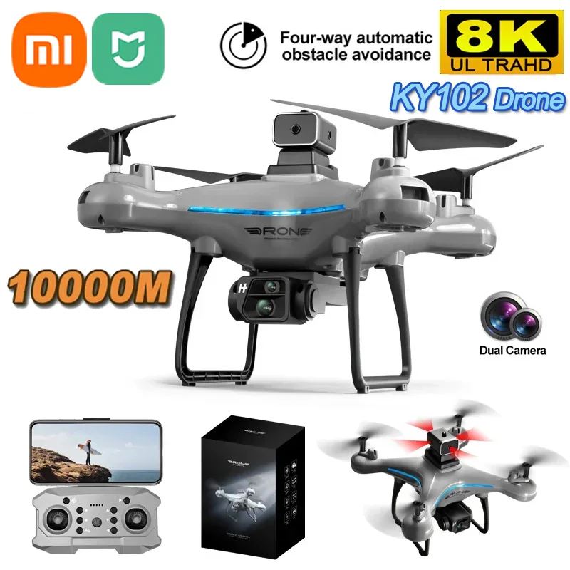 Xiaomi Mijia Ky102 Drone 8K Profesional Dual-Camera Fotografia Aerea 360 Evitamento Ostacoli Flusso Ottico Aereo Rc A Quattro Assi