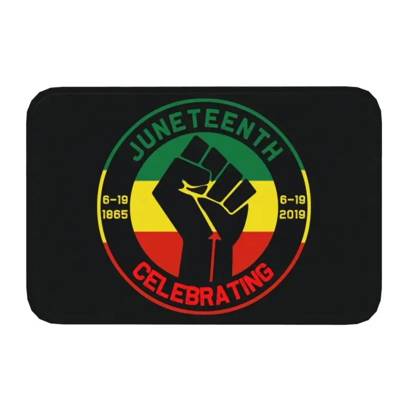 

Juneteenth Celebrates Freedom Doormat Anti-Slip Kitchen Bathroom Mat Garden Garage Floor Door Entrance Carpet Rug