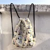 Snoopy boy girl drawstring drawstring pocket backpack sports household travel cartoon storage bag 1