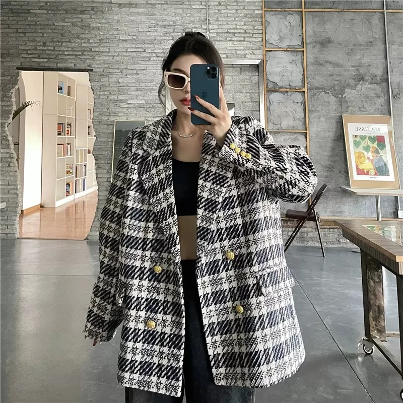 fashion-tweed-suit-coats-women's-clothing-autumn-winter-blazers-thickened-cotton-loose-plaid-suit-jackets-girls-outerwear-jp659