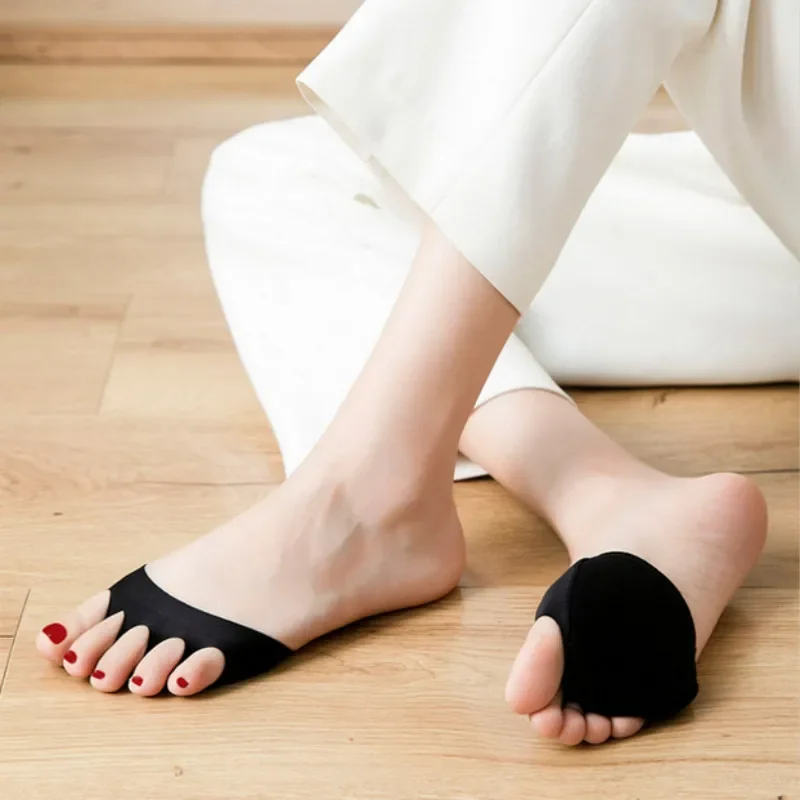 Five Toes Forefoot Pads for Women High Heels Half Insoles Calluses Corns Foot Pain Care Absorbs Shock Socks Toe Pad Inserts