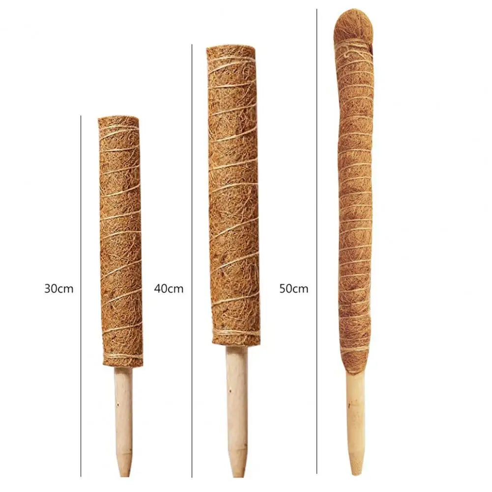 

Wooden Durable for Indoor Plant Stackable Plant Support Pole Coir Moss Totem Pole for Indoor Plant