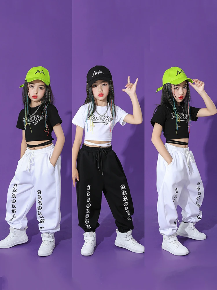 Costume de danse jazz pour filles, pantalons courts en Y, tenues de  performance K-pop hip-hop, vêtements de scène roses, vêtements pour  enfants, BLpayée ity 95, 2022 - AliExpress