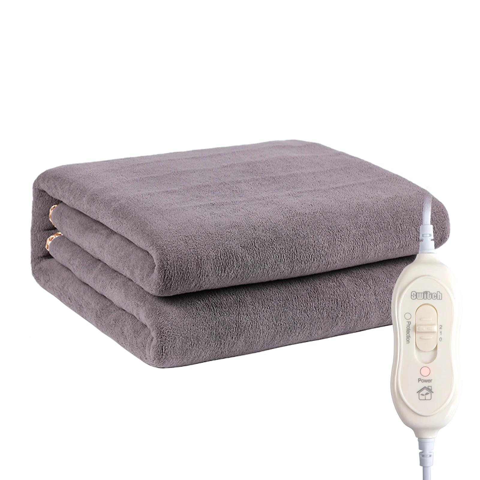 

180x130cm Electric Blanket Bed Heating Mat Heated Blanket Double Warm Winter Blanket Mattress Cover 2 Gears Heater for Home