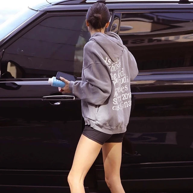 Kanye Oversized Pullover Fleece Hoodies Kendall Jenner Y2k