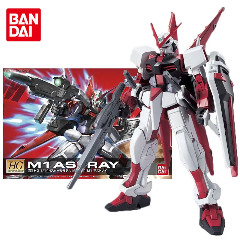 

Набор оригинальных моделей Bandai Gundam, аниме фигурка HG M1 Asttay, коллекционная фигурка с красной рамкой, игрушки для детей