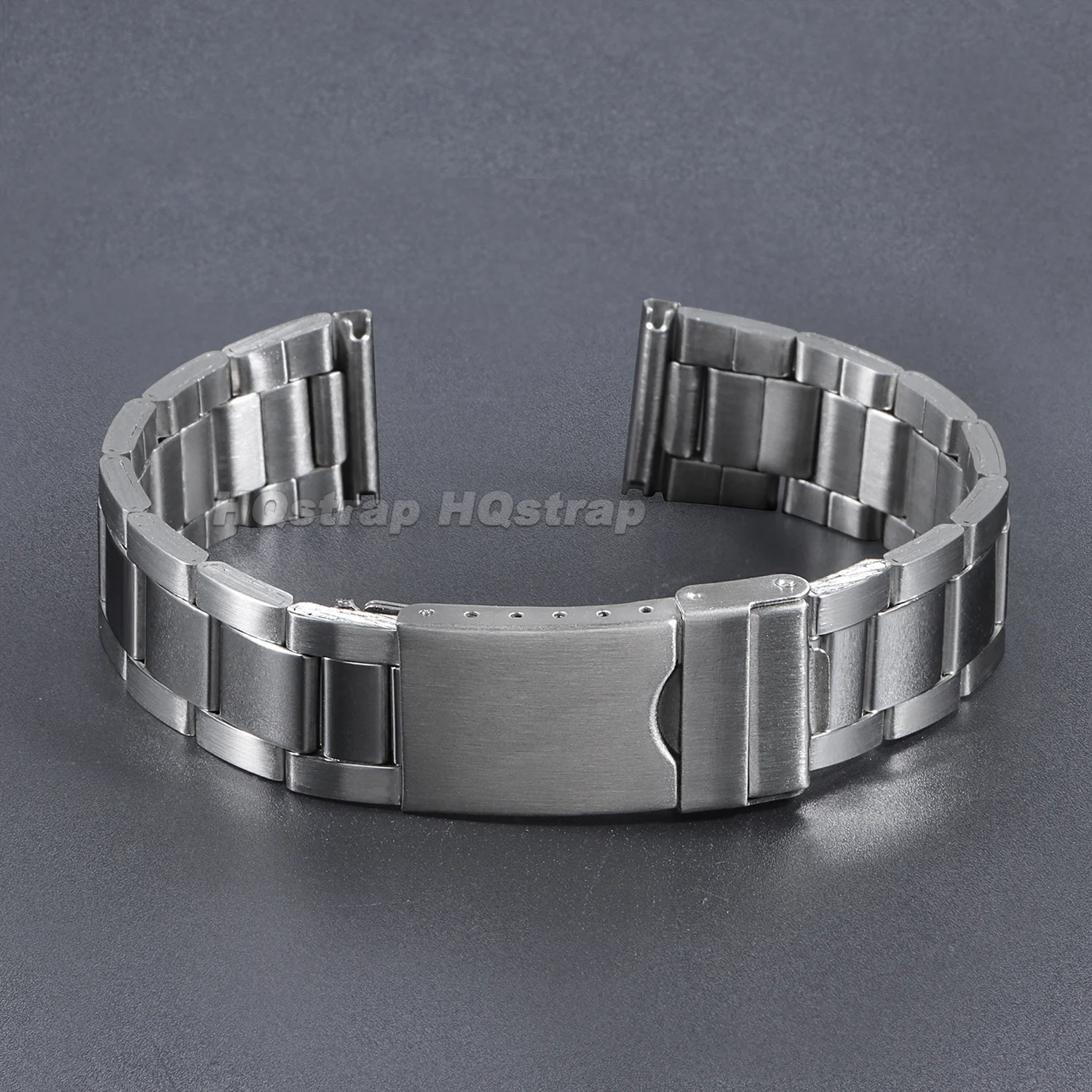 Elegant Stainless Steel Watch Bracelet with Folding Buckle - Durable Metal Strap Wristband Accessory