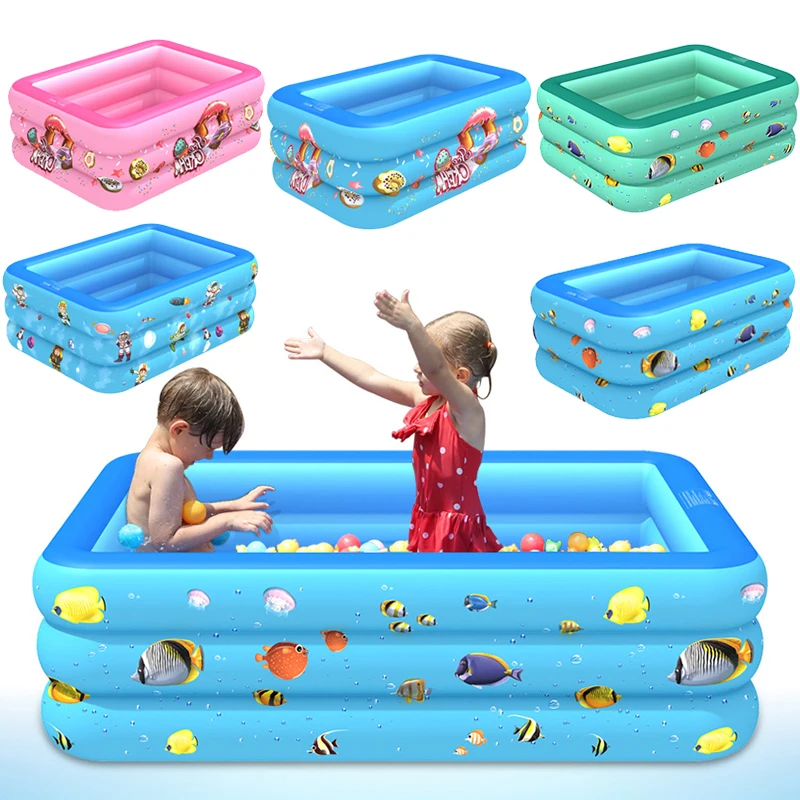 130/120cm Kids inflatable Pool Child Home Use Paddling Pool Large Size