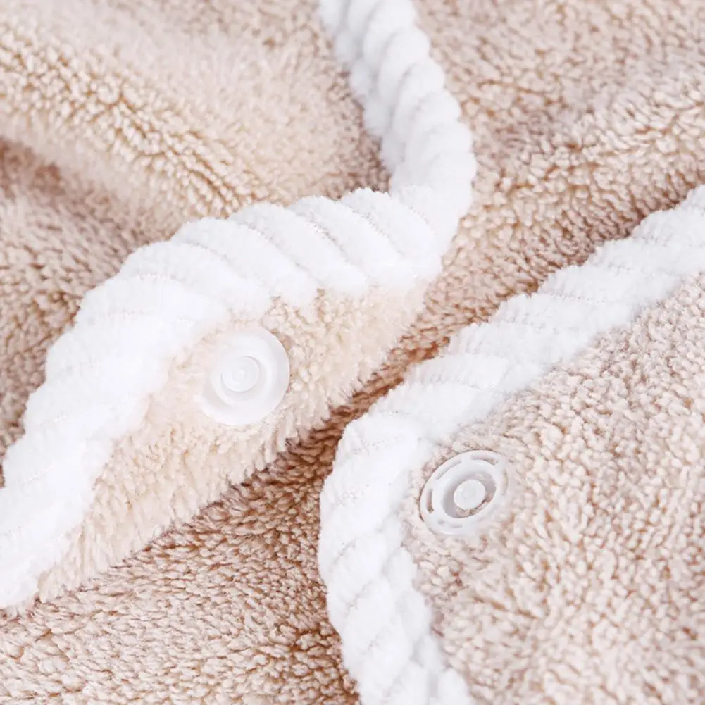 Water Absorbent Towel Soft Spa Bath Towel Wrap with Button Closure for Women Quick Drying Shower Robe for Women