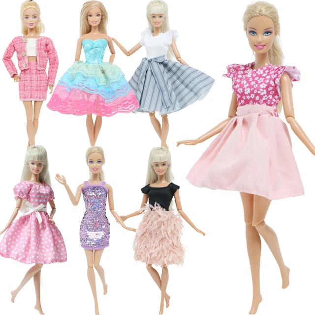 Dolls Dresses Accessories Barbie Doll  Clothes Accessories Barbie Dolls -  New - Aliexpress