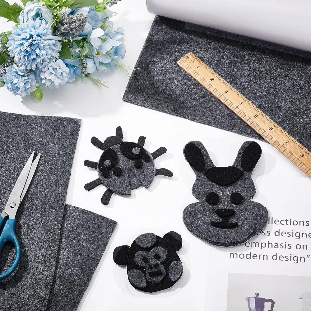 Jewelry Making Supplies Sewing Fabric Paste Craft Supplies 1Sheet 11.8x78.7inch Gray Self Adhesive Felt Fabric Drawer Liner for DIY Crafts Sewing Accessories and Jewelry Drawer Box Fabric